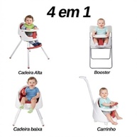 Cadeirão Alimentação 4 em 1 Multifuncional - Booster, Carrinho e Atividades para Bebês (6m a 5a) - imagem 5