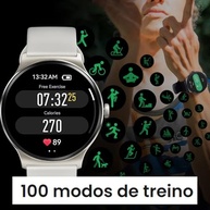 HOLLYWAVE Smartwatch Solar Lite: Conectividade e Bateria Imbatível (10 dias) - Cinza - imagem 4