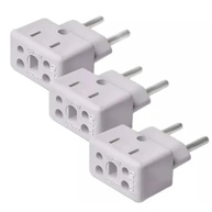 KIT 3 Adaptadores Benjamin Universais 3 Pinos 10A/20A - Segurança e Versatilidade para Seus Aparelhos! - imagem 1