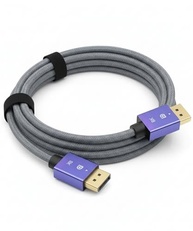 Cabo DisplayPort 1.4 8K Ultra Resistente 1.5M Blindado Trançado - Imagem Imersiva e Jogos Fluidos - imagem 5