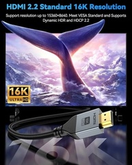 Cabo HDMI 16K 8K 96Gbps Ultra HD 2.2 - Imersão Total em Imagens e Sons! - imagem 3