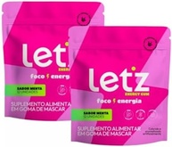 Chiclete Enegértico Letz Gum Cafeina e Taurina - 2 unidades - imagem 1