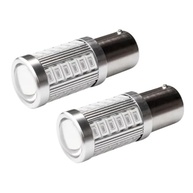 KIT 2 Lâmpadas LED CREE 33 Diodos BAY15D 2 Polos Vermelhas 12V - Iluminação Potente e Segura - imagem 2