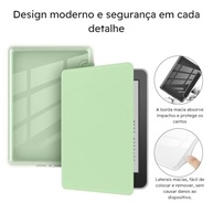 Capa Premium para Kindle 11ª Geração (2022/2024) Verde Água - Hibernação Automática e Fechamento Magnético - imagem 5