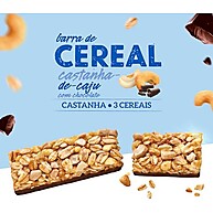 Nutry Castanha e Chocolate: Barra Cereal 22g (24 Un.) - imagem 4