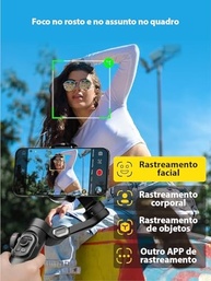 Gimbal Estabilizador 3 Eixos Portátil para Celular: Filmagens Profissionais e Estáveis - imagem 3