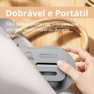 Suporte de Celular e Tablet em Alumínio Premium: Rotação 360°, Ajustável e Dobrável - imagem 5