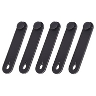Organizador Universal de Cabos 5 Peças: Abraçadeiras de Borracha Preta para Moto e Carro - imagem 3