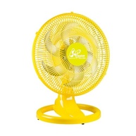 Ventilador Oscilante Venti-Delta 50cm Mesa/Parede Bivolt Amarelo - Silencioso e Compacto - imagem 2