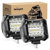 Kit 2 Lâmpadas LED Nilight 60W 10cm: Iluminação Potente para Off-Road e Veículos - imagem 2