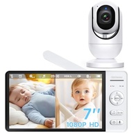 Babá Eletrônica OLANENEM 7" HD 1080p com Visão Noturna e Comunicação Bidirecional - imagem 2