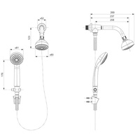 Celite Chuveiro 80mm com Desviador e Ducha Manual Smart Cromado - Design Moderno e Funcionalidade - imagem 4