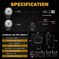 Auxbeam 360-PRO: Barra de LED 22,8cm 270W para Off-Road - Iluminação Potente e Segura - imagem 3