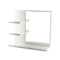 Armário de Banheiro com Espelho Nice Branco 40cm | 3 Prateleiras Modernas e Design Sofisticado - imagem 4