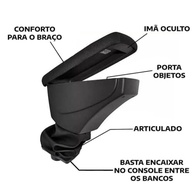 Apoio de Braço Courvin Preto para New Fiesta (2013-2019) - Conforto e Praticidade - imagem 4