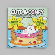 Livro de Colorir Adulto Cute & Comfy: Relaxamento e Criatividade para Você! - imagem 4