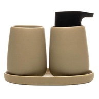 Conjunto 3 Peças para Banheiro de Cerâmica Oca Bege - Wolff | Design Moderno e Funcionalidade - imagem 5