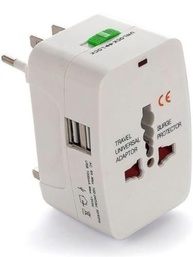 Adaptador Universal de Tomada com USB: Bivolt, 150 Países e Pinos Retráteis para Viagens Internacionais - imagem 2