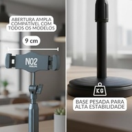Suporte de Mesa Articulado 360° para Celular - Ajustável e Universal - imagem 4