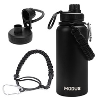 Garrafa Térmica 1000ml Aço Inox - Quente e Frio por Horas com Alça e Design Moderno - imagem 1