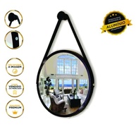 Espelho Redondo 40cm Preto com Alça e Suporte - Design Elegante para Ambientes Modernos - imagem 5