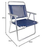 Mor Cadeira Oversize em Alumínio Azul – Conforto e Estilo para Ambientes Externos - imagem 3