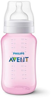 Mamadeira Clássica 330 ml Philips Avent Rosa - Anticólica e Ergonômica - imagem 2