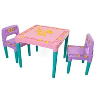 Conjunto Educativo Infantil com Mesa e Cadeira Rosa - Estimule Aprendizado e Imaginação - imagem 2