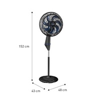 Ventilador de Coluna Arno X-Treme 7 40cm Preto VE7C 127V - Potência e Silêncio para Ambientes Grandes - imagem 3