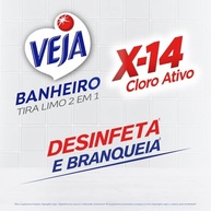 Tira Limo Veja Banheiro X14 500ml - Limpeza Profunda com Cloro e Branqueamento - imagem 5