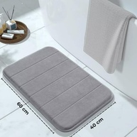 Tapete Antiderrapante Soft Bege – Conforto e Segurança no Banheiro com Toque Macio e Secagem Rápida - imagem 3