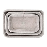 Jogo de 3 Cestos Organizadores de Bambu Bege - Design Elegante para Casa e Banheiro - imagem 4