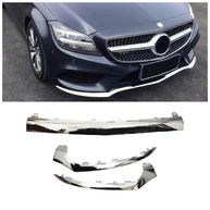 Moldura Cromada Para-choque Dianteiro Mercedes Benz W218 CLS (2015-2018) - Elegância e Proteção - imagem 1