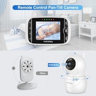 HelloBaby Monitor de Bebê HB66pro - Câmera com Áudio Bidirecional, Tela LCD IPS e Modo VOX - imagem 3