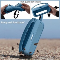 Capa Protetora Bose SoundLink Flex 2ª Geração: Rígida, Silicone, Mosquetão e Alça Azul - imagem 5