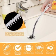 Escova de Limpeza de Drenos Flexível com Cabo Longo - Ideal para Pia, Banheiro e Banheira - imagem 4