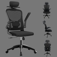 Cadeira de Escritório Presidente U-STAR Ergonômica com Encosto Mesh Respirável e Ajuste Lombar - imagem 4
