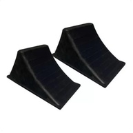 2 Calços Trava Rodas para Caminhão - Segurança e Estabilidade Garantidas (Preto) - imagem 1