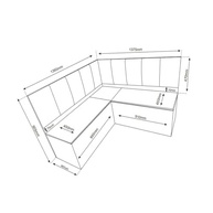 Conjunto Canto Americano com Mesa Retangular e 2 Cadeiras Dalas - Design Moderno para Ambientes Pequenos - imagem 3
