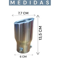 Ponteira Esportiva Cromada Universal: Estilo e Proteção para seu Carro - imagem 5