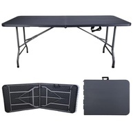 Mesa Dobrável em Maleta 1,80m - Resistente e Portátil para Casa, Jardim e Camping - imagem 2