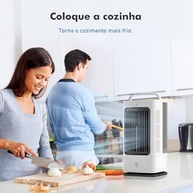 Climatizador Evaporativo Portátil com Umidificador e Oscilação 120° - Silencioso e Econômico - imagem 3
