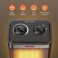 Aquecedor Cerâmico Portátil 1500W com Aquecimento Rápido 2S, Segurança Total e Design Compacto - imagem 4