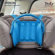NapUp: Apoio de Cabeça Azul Confortável e Seguro para Viagens - imagem 4