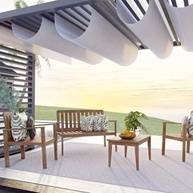 Conjunto para Jardim com Sofá e Poltronas em Madeira Maciça - Estilo e Conforto ao Ar Livre - imagem 2