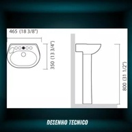 Conjunto Lavatório e Coluna para Banheiro Sabará Icasa - Design Moderno e Alta Qualidade - imagem 5