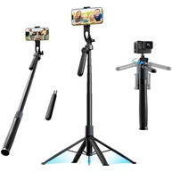 Tripé Basike 1,8m: Selfie, Celular e Câmera com Controle Remoto e Base Reforçada - imagem 2