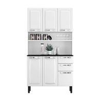 Kit de Cozinha Compacta em Aço Inox 6 Portas 2 Gavetas - Design Moderno e Funcional - imagem 2