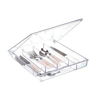 Organizador de Talheres em Acrílico com Tampa - Design Moderno para Cozinha e Gavetas - imagem 2