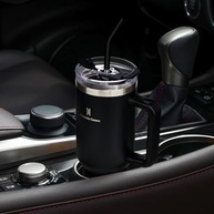 Copo Térmico Romantic Crown 1,18L com Canudo - Aço Inox 304, Tampa e Alça para Viagem - imagem 3